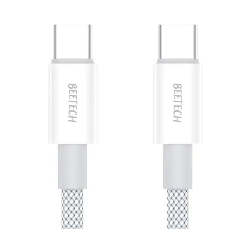 כבל Type-C תומך PD באורך 1 מטר מבית BeeTech