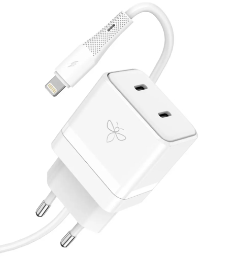 מטען קיר 33W עם שתי יציאות USB-C